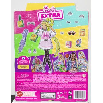 BARBIE - Extra Neon Green Hair com Mascote HDJ44  - 11