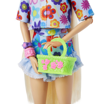 BARBIE - Extra Flower Power com Mascote HDJ45  - 6