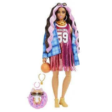 BARBIE - Extra Basket Jersey com Mascote HDJ46  - 1