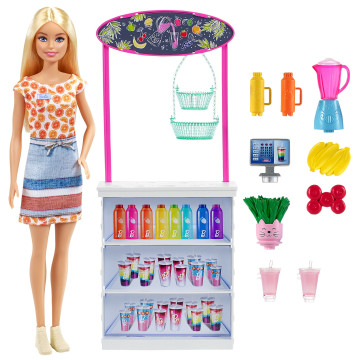 BARBIE - Boneca Barbie e Banca de Smoothies GRN75  - 2