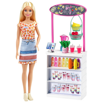 BARBIE - Boneca Barbie e Banca de Smoothies GRN75  - 3