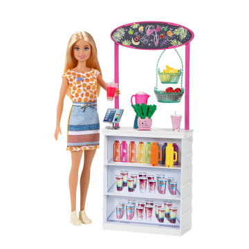 BARBIE - Boneca Barbie e Banca de Smoothies GRN75  - 4