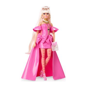 BARBIE - Extra Vest. Gala Rosa c/Mascote HHN12  - 1