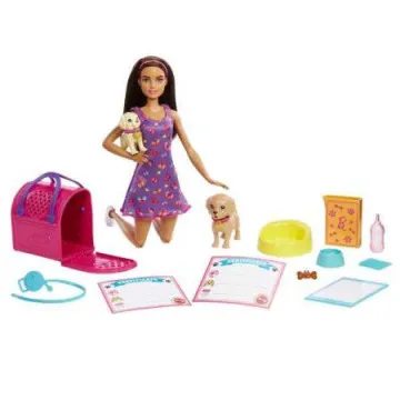 BARBIE - Boneca Adota Animais de Estimação HKD86  - 1