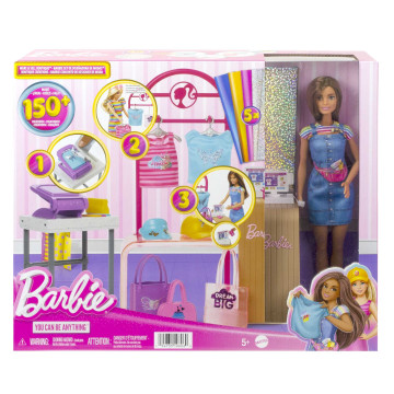 BARBIE - Loja de Compras Criativa c/boneca HKT78  - 1