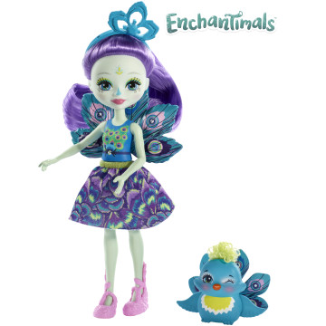 ENCHANTIMALS - Boneca e Mascote Pavão FXM74  - 2