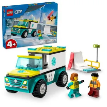 LEGO 60403 Ambulância de Emergência e Snowboarder LEGO - 1