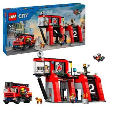 LEGO 60414 Quartel com Caminhão dos Bombeiros LEGO - 1