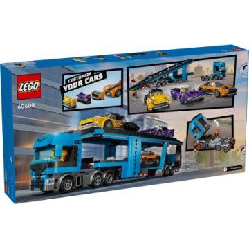 LEGO - Camião Transportador de Carros com Carros Desportivos 60408 LEGO - 2