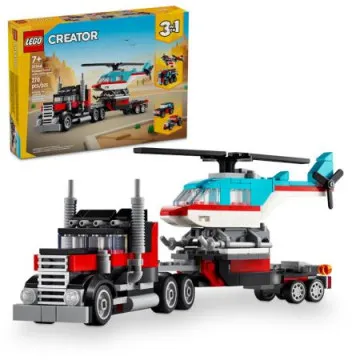 LEGO 31146 Caminhão Plataforma com Helicóptero LEGO - 1