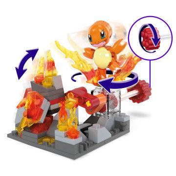 MEGA - Pokémon Roda do Tipo fogo do Charmander HTH86  - 3