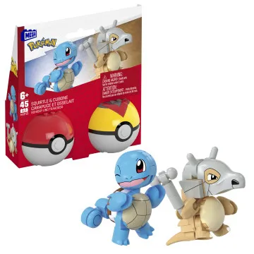 MEGA - Pokémon Pack 2 Pokebolas Squirtle e Cubone HXP15  - 1