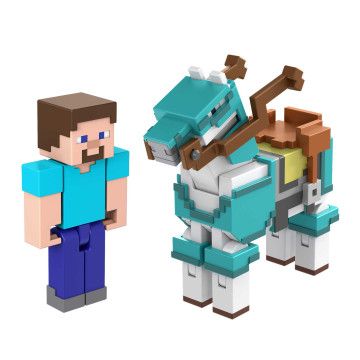 MINECRAFT - Steve e o Cavalo com Armadura HDV39  - 1