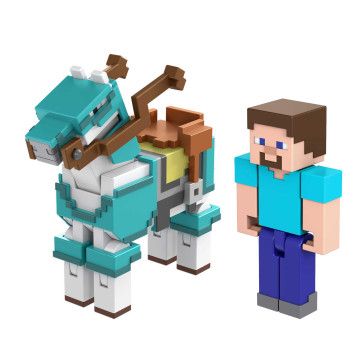 MINECRAFT - Steve e o Cavalo com Armadura HDV39  - 3