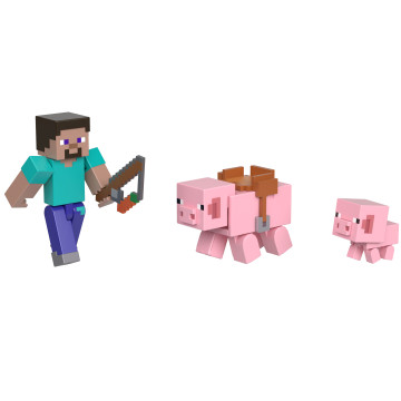 MINECRAFT - Steve e Porcos HTL88  - 1