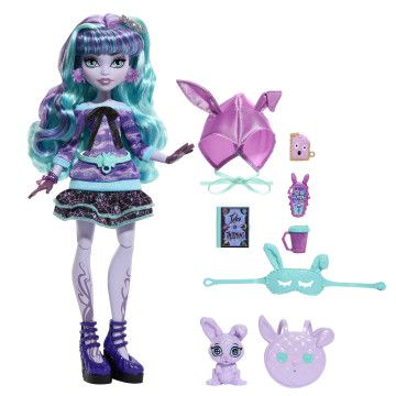 MONSTER HIGH - Festa do Pijama Fantasmagorica Twyla HLP87  - 1