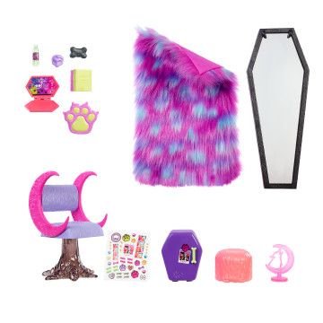 MONSTER HIGH - Quarto Clawdeen Wolf HHK64  - 5