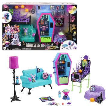 MONSTER HIGH - Student Lounge Playset HNF67  - 7