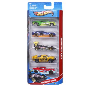 HOT WHEELS - Pack 5 veículos 1806 Envio Aleatório  - 1