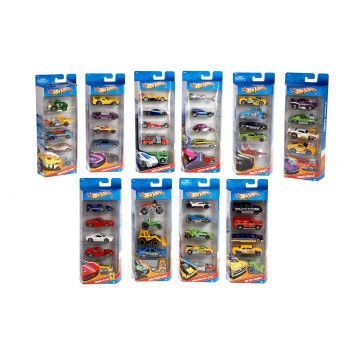 HOT WHEELS - Pack 5 veículos 1806 Envio Aleatório  - 5