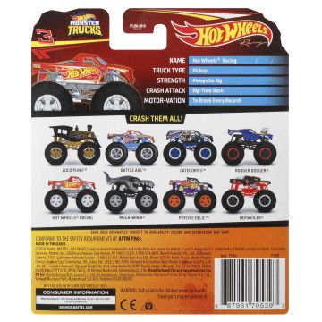 HOT WHEELS - Monster Truck FYJ44 - Envio Aleatório  - 130