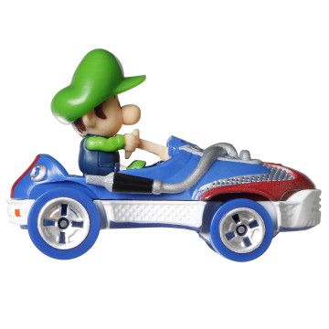 HOT WHEELS - Mário Kart Bébé Luigi e Veículo HDB28  - 2