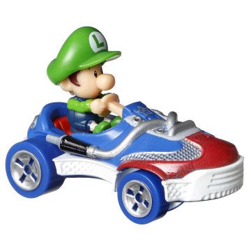 HOT WHEELS - Mário Kart Bébé Luigi e Veículo HDB28  - 4