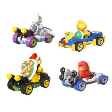 HOT WHEELS - Mario Kart Pack 4 carros HBD23  - 1