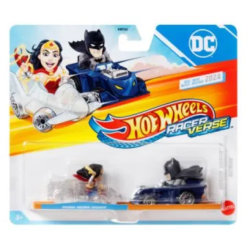 HOT WHEELS - Racer vs Wonder Woman e Batman HRT23  - 1