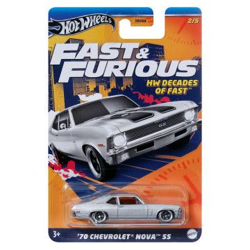 HOT WHEELS - Fast & Furious Decades of Fast 70`` Chevrolet Nova SS HRW42  - 1