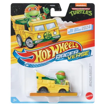 HOT WHEELS - Racer Verse Tartarugas Ninja Michelangelo HRT28  - 1