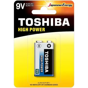 Bateria Toshiba 9V 6LR61/ 9V/ Alcalina TOSHIBA - 1