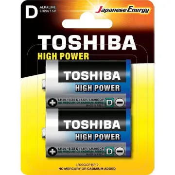 Pacote de 2 D 2 Toshiba LR20/ 1,5 V/ Pilhas Alcalinas TOSHIBA - 1