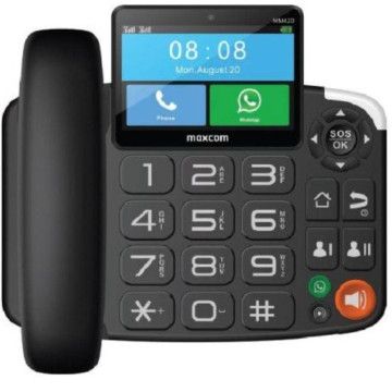 Telefone sem fio Maxcom MM42D 4G / preto MAXCOM - 1