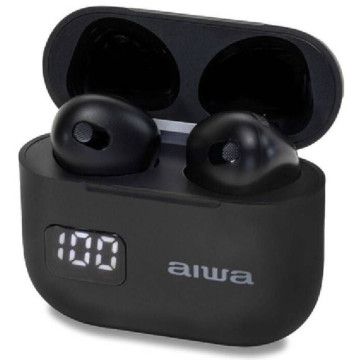 Fones de ouvido Bluetooth Aiwa EBTW-100BK com estojo de carregamento / 3h de autonomia / preto AIWA - 1