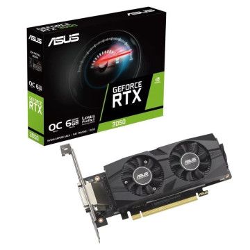 Asus GeForce RTX 3050 LP BRK OC Edition/ 6GB GDDR6/ placa gráfica compatível de baixo perfil ASUS - 1