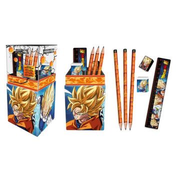 Porta-lápis com papelaria Dragon Ball Super KIDS LICENSING - 1