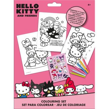 Conjunto de adesivos para colorir da Hello Kitty e seus amigos KIDS LICENSING - 1
