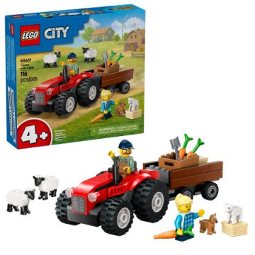 LEGO Trator Agrícola Vermelho Reboque Ovelha 60461 LEGO - 1