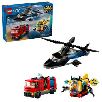 LEGO Helicóptero Camião Bombeiros Submarino 60462 LEGO - 1