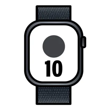 Apple Watch Series 10/GPS/Celular/46mm/Caixa de alumínio Jet Black/Alça esportiva de tinta Apple - 1