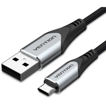 Cabo Vention COCHI USB 2.0/ USB Macho - MicroUSB Macho/ 480Mbps/ 3m/ Preto VENTION - 1