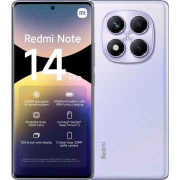 Xiaomi Redmi Note 14 Pro Smartphone 8GB/ 256GB/ 6,67'/ Roxo XIAOMI - 1