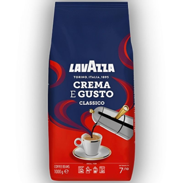 Café Lavazza em Grãos Crema e Gusto Clássico/ 1Kg LAVAZZA - 1