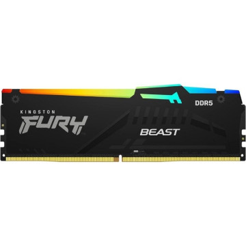 Memória RAM Kingston FURY Beast RGB 32 GB/ DDR5/ 6000 MHz/ 1,35 V/ CL36/ DIMM KINGSTON - 1