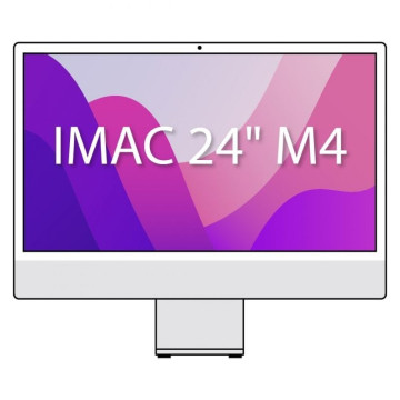 Apple iMac 24' Retina 4.5K / M4 CPU de 10 núcleos/ SSD de 16 Gb/ 512 Gb/ GPU de 10 núcleos/ Prateado Apple - 1