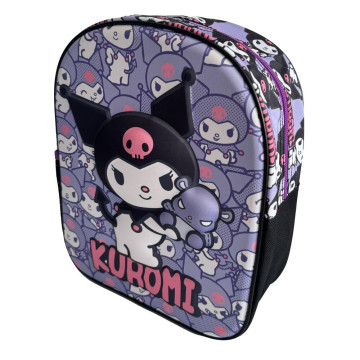 Mochila Kuromi Hello Kitty 3D 29cm  - 1