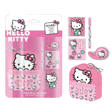 Conjunto de artigos de papelaria Hello Kitty Mini Mochila  - 1