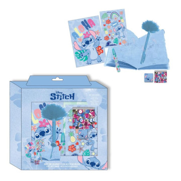 Conjunto de diário Disney Stitch  - 1