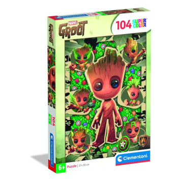 Quebra-cabeça Eu Sou Groot Marvel 104 peças CLEMENTONI - 1